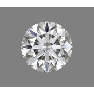 0.46 Carat Round H VVS1 EX GIA Natural Diamond