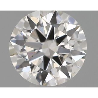 0.24 Carat Round F VS2 EX VG GIA Natural Diamond