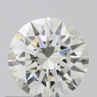 0.52 Carat Round F SI2 EX IGI Natural Diamond