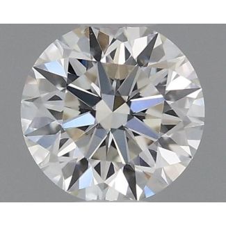 0.3 Carat Round I VVS2 EX GIA Natural Diamond