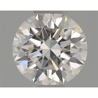 0.31 Carat Round F SI1 EX IGI Natural Diamond