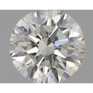 0.40 Carat Round G SI1 EX IGI Natural Diamond