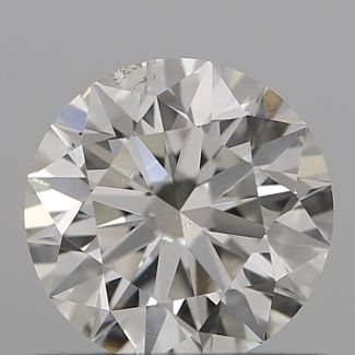 0.61 Carat Round I SI1 EX GIA Natural Diamond