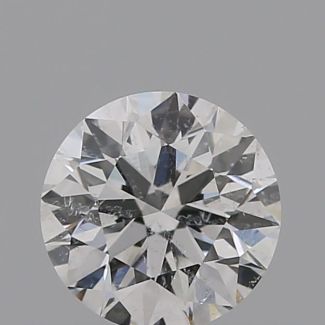 0.40 Carat Round F I1 EX VG GIA Natural Diamond