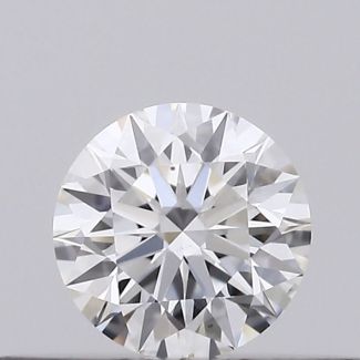 0.19 Carat Round F SI1 EX GIA Natural Diamond