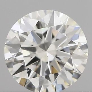 0.40 Carat Round H VS1 EX GIA Natural Diamond