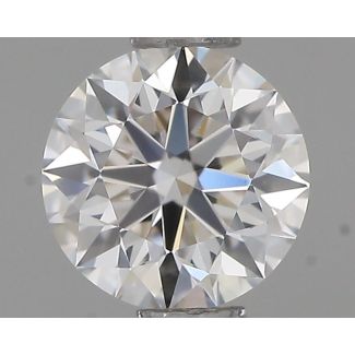 0.52 Carat Round H VVS1 EX VG GIA Natural Diamond