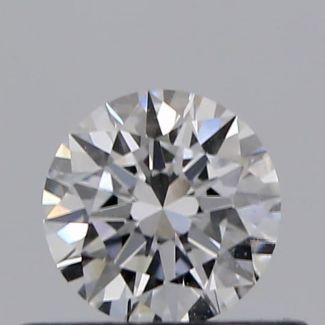 0.33 Carat Round D VVS2 EX GIA Natural Diamond