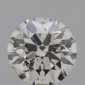 0.51 Carat Round J I1 EX VG GIA Natural Diamond