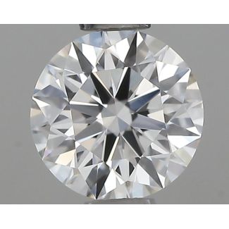 0.5 Carat Round F VVS1 EX IGI Natural Diamond