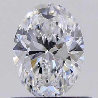 0.52 Carat Oval D SI1 - EX VG GIA Natural Diamond