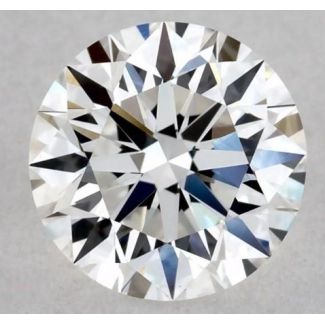 0.54 Carat Round F VVS2 EX VG GIA Natural Diamond