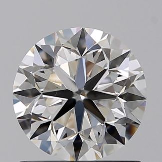 0.90 Carat Round H VS1 VG EX GIA Natural Diamond