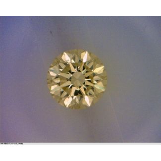 0.18 Carat Round Fancy Light Yellow GD GIA Natural Diamond