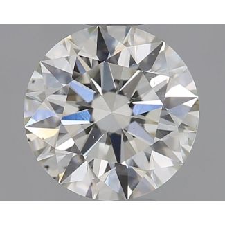 0.71 Carat Round H SI1 EX IGI Natural Diamond