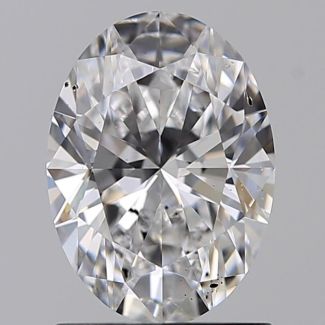 1.03 Carat Oval D SI1 - EX GIA Natural Diamond