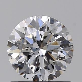 0.81 Carat Round D SI1 VG EX GIA Natural Diamond