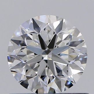 0.60 Carat Round E VVS2 VG EX GIA Natural Diamond