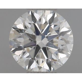 0.63 Carat Round H SI1 EX GIA Natural Diamond