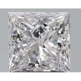 1.72 Carat Princess D SI2 - EX GIA Natural Diamond