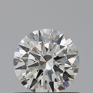 0.55 Carat Round G VVS2 EX HRD Natural Diamond