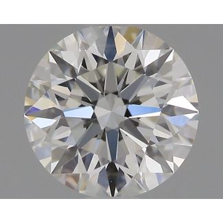 0.54 Carat Round H VVS2 EX GIA Natural Diamond