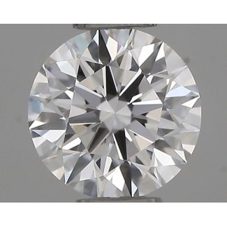 0.37 Carat Round E VVS1 EX GIA Natural Diamond