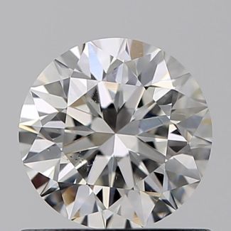 0.70 Carat Round H SI1 VG EX GIA Natural Diamond