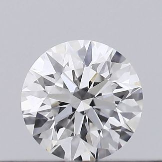 0.18 Carat Round F VVS1 EX GIA Natural Diamond