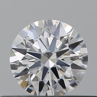 0.36 Carat Round F VVS1 EX GIA Natural Diamond