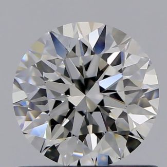 0.71 Carat Round H VVS1 VG EX GIA Natural Diamond