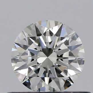 0.40 Carat Round H VS1 EX GIA Natural Diamond