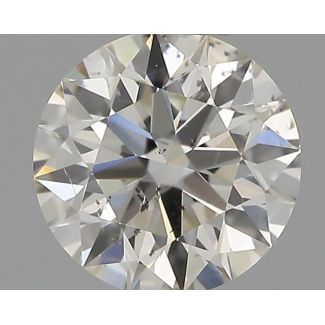 0.31 Carat Round H SI2 EX IGI Natural Diamond