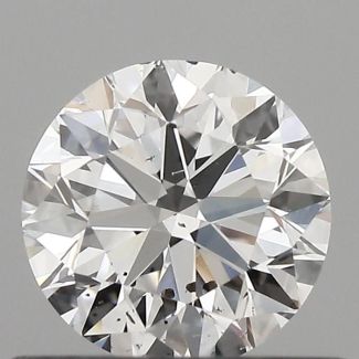 0.51 Carat Round D SI2 VG EX GIA Natural Diamond