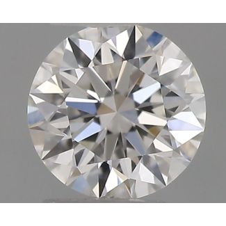 0.22 Carat Round H IF EX GIA Natural Diamond