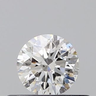 0.32 Carat Round F SI1 EX GIA Natural Diamond