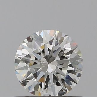 0.5 Carat Round H SI1 EX GIA Natural Diamond