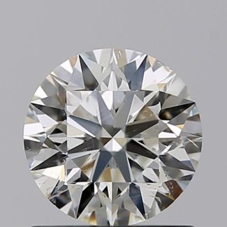 0.80 Carat Round J SI1 EX GIA Natural Diamond