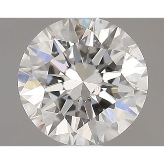 0.41 Carat Round H SI1 EX GIA Natural Diamond