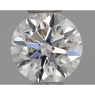 0.41 Carat Round E VVS2 EX GIA Natural Diamond