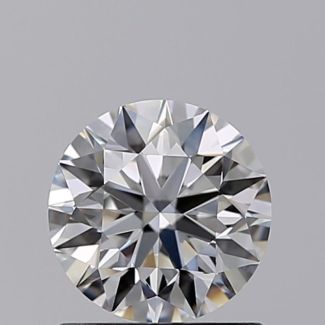 0.90 Carat Round E VVS2 VG EX GIA Natural Diamond