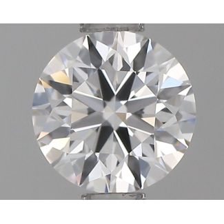 0.60 Carat Round E VVS2 EX GIA Natural Diamond