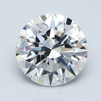 1.5 Carat Round E SI1 EX GIA Natural Diamond