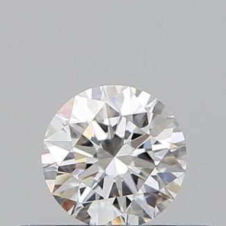 0.31 Carat Round F VVS1 EX GIA Natural Diamond