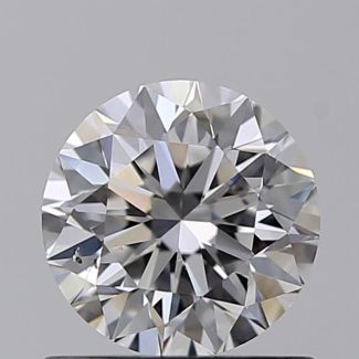 0.72 Carat Round D VS2 VG EX GIA Natural Diamond