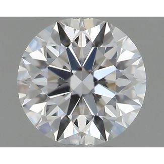 0.18 Carat Round E VVS2 EX GIA Natural Diamond