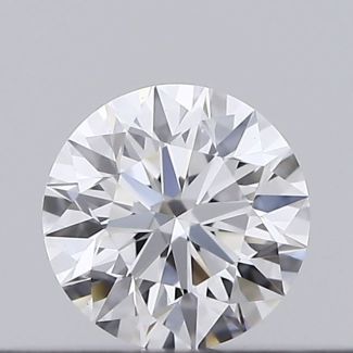 0.17 Carat Round D VVS1 EX GIA Natural Diamond