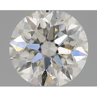 0.31 Carat Round H SI2 EX IGI Natural Diamond