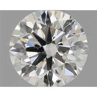 0.40 Carat Round H SI2 EX IGI Natural Diamond