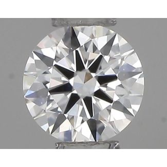 0.23 Carat Round F VVS1 EX GIA Natural Diamond